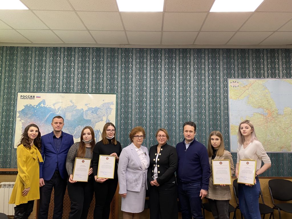 Представители Института получили благодарности от Общественной палаты Санкт-Петербурга