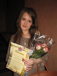 Студентка института Мария Минакова отмечена на конкурсе "Зажигаем на Васильевском"