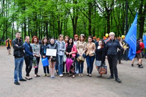 Студенты Института участвовали в антинаркотической акции "Пулковский меридиан - меридиан здоровья!"