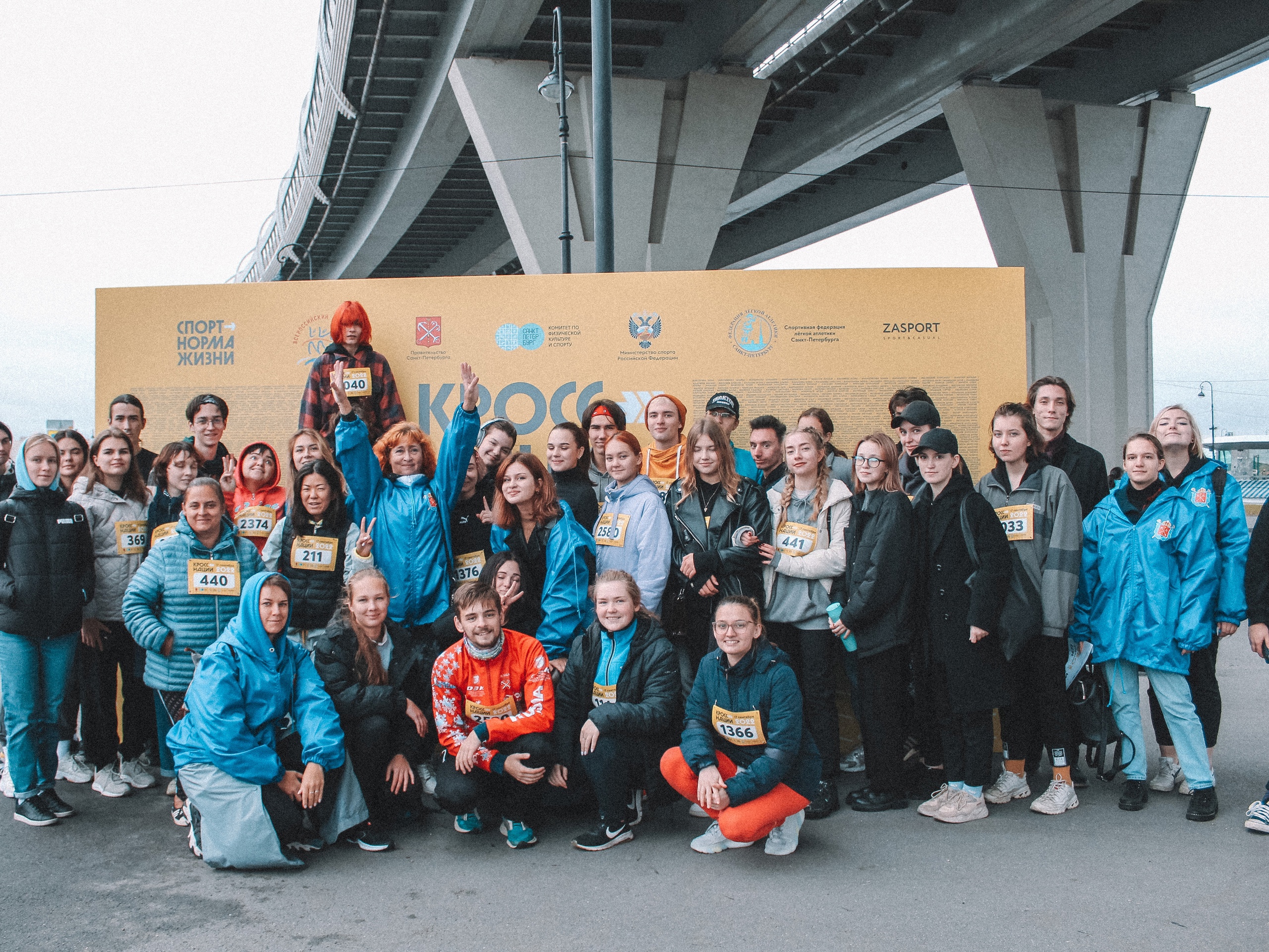 Студенты СПбГИПСР приняли участие во Всероссийском дне бега «Кросс нации»