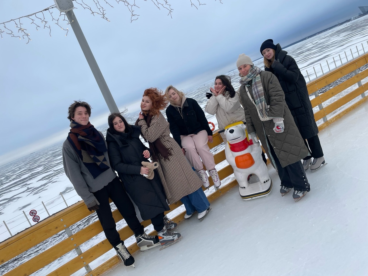 В День российского студенчества студенты СПбГИПСР посетили "Каток у Флагштока"